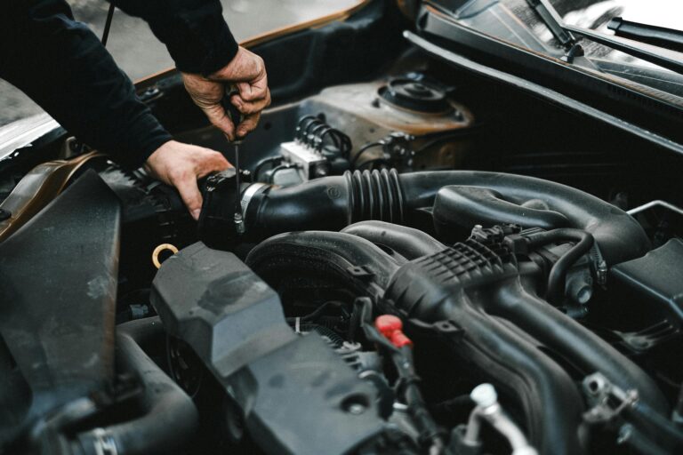 fixing car repair mechanic